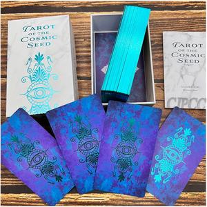 Cartes de <span class=keywords><strong>tarot</strong></span> personnalisées, feuille d'or rouge, cartes d'oracle, jeu d'affirmation avec dessins et boîte - Product Image 4