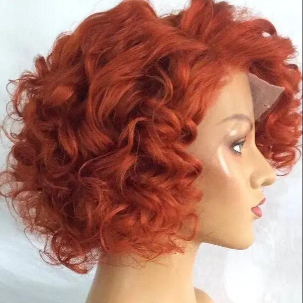 Amara virgin short human hair pixie cut lace wigs transparent 100% brazilian hair hd lace front pixie cut wig