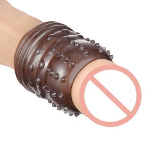 Cura eiaculazione precoce prepuzio anelli ritardo eiaculazione Silicone anello pene uomo manica manica - Product Image 5