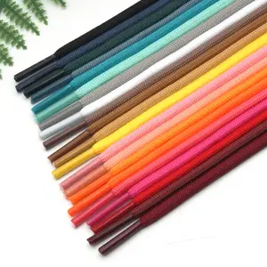 Shoelaces Round Youki 30 Colors 4.5mm Round Polyester Thick Shoelace For Outdoor Mountaineering