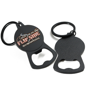 Porte-clés personnalisé d'usine Logo porte-clés en métal en alliage de Zinc ouvre-bouteille barre de bière 2d 3D émail ouvre-bouteille porte-clés - Product Image 2