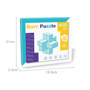 Puzzle de serrure Lu Ban pour enfants, jeu de blocs en plastique <span class=keywords><strong>KongMing</strong></span> à assembler, 15 pièces, jeu éducatif DIY pour soulager le stress - Product Image 6