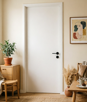 Nouvelles Arrivées Porte Intérieure Moderne en Bois Massif pour Chambre à Coucher – Design Couleur Bois
