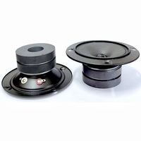 Altavoz Tweeter de 4 Pulgadas 4 Ohmios 10W con Cono de Película e Imán Externo, 108dB 1300Hz-20KHz, con Orificio de Montaje para Productos de Audio de Coche FUET