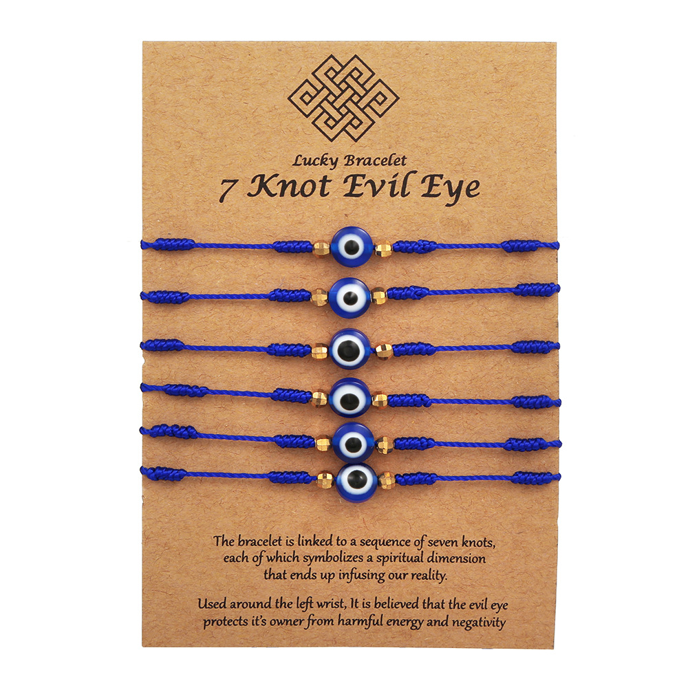 Blue-6pcs  with card