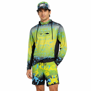 Camisa de Pesca y <span class=keywords><strong>Senderismo</strong></span> de Manga Larga para Hombre con Protección UPF 50+, Capucha con Máscara y Protección UV para el Cuello, Camisa de Pesca con Protección Solar SPF 50 - Product Image 2