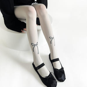 Calcetines finos hasta la rodilla <span class=keywords><strong>de</strong></span> verano personalizados, terciopelo versátil a media pantorrilla en colores caramelo, talla única con colores <span class=keywords><strong>de</strong></span> contraste, <span class=keywords><strong>medias</strong></span> mixtas - Product Image 3