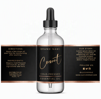 Autocollant découpé à l'emporte-pièce ISO9001 en vinyle holographique étanche pour étiquettes de flacons cosmétiques, fournisseur RoHS, feuille OEM