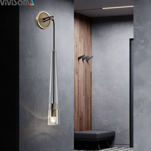 Appliques murales intérieures WL38055, lampe suspendue longue tube unique pour îlot de cuisine, chambre à coucher, salon - Product Image 2