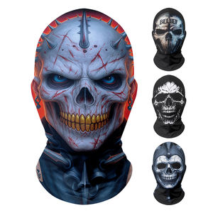 1 adet süblimasyon baskı korku kafatası başlık Balaclava kostüm korku cadılar bayramı Cosyplay dekorasyon tam yüz parti maskesi - Product Image 1