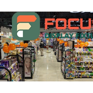 Présentoir moderne pour extensions de cheveux en bois et verre, étagère multi-niveaux, présentoir de magasin - Product Image 5