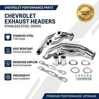 Collecteur d'échappement en acier inoxydable Target, structure polie. Compatible avec les camions Chevy GMC 305 350 5.7L de 1988 à 1995, EH28022, garantie d'un an