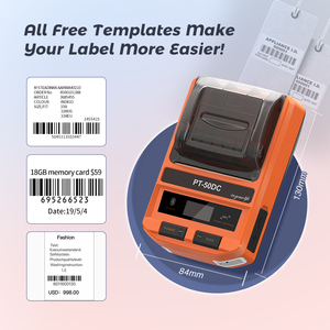 Trung Quốc máy in các nhà sản xuất PT-50DC Mini Pocket xách tay mã <span class=keywords><strong>QR</strong></span> đồ trang sức thẻ Bluetooth nhiệt UPC máy in nhãn - Product Image 4