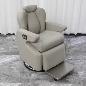 Fauteuil de Salon Professionnel en Acier Noir et Or, Robuste et Moderne, avec Pompe Hydraulique et Base Pivotante à 360 Degrés pour Barbier – Vente en Gros - Product Image 3