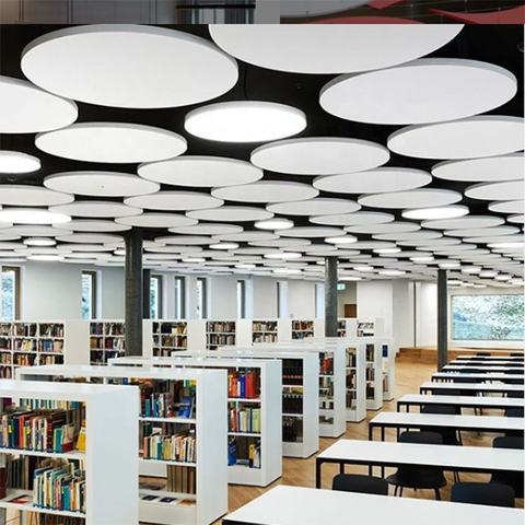 Diffuser Acoustic Panel Hexagon Fiberglass Suspended Acoustic Ceilings