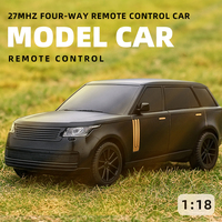 Voiture télécommandée SUV à l'échelle 1/18, 27 MHz, 4 canaux, rechargeable, avec câble USB et batterie Li-ion, pour usage intérieur/extérieur – Prix usine