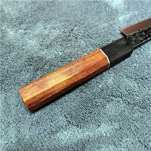 En stock cuchillo kiritsuke forjado de 8 pulgadas maestro <span class=keywords><strong>chef</strong></span> con mango octogonal japonés logotipo personalizado Gyuto cuchillos de cocina - Product Image 6