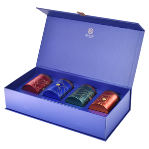 Custom Luxury Waterproof ISO9001 <b>Magnetic</b> Tea Gift <b>Box</b> with Embossing Portable Design Sponge Lining-High-End Rigid Paperboard - Product Image 1