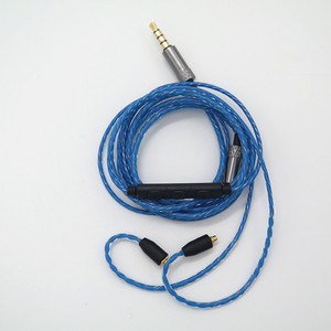 Tri Color Twisted Audio Cable With Mmcx Interface Volume <b>Control</b> For Se215 Se846 Se535 120Cm Nylon <b>Wire</b> - Product Image 2