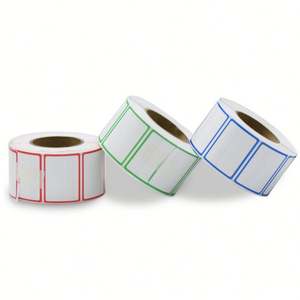 Etiquetas adhesivas de impresión térmica autoadhesivas personalizadas escritura a mano grabable 120mm * 60mm impermeable 200 pegatinas paquete PP embalaje - Product Image 2