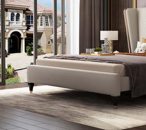 FENDY-Mobilier moderne de luxe pour chambre à coucher, lit rembourré - Product Image 2