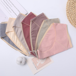 Slip <span class=keywords><strong>Premaman</strong></span> Senza Cuciture in Cotone Tinta Unita, Soluzione Comoda per il Supporto della Pancia Durante la Gravidanza - Product Image 3