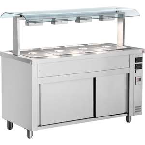 Hot cupboard Bain Marie with GN กระทะอาหารด้านบนหรือด้านบนธรรมดา - Product Image 5