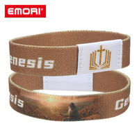 Werbeartikel 1mm Polyester RFID Elastisches Armband Wiederverwendbare Sichere NFC-Zahlungs-Mitgliedskarte NTAG213