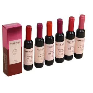 RCY02A1 Urso Romântico individual impermeável garrafa de vinho fosco Lip Tint bonito orgânicos cosméticos coreanos lábio e bochecha vegan matiz