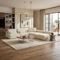 Ästhetisches Modernes Ecksofa-Set Atmosphärische Wohnzimmermöbel Gemütliche Wolken-Couch Sektionalsofa