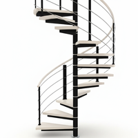 Escalier Modulaire Rotatif en Métal Moderne 2525 - Meilleures Ventes - Durable, Montage Simple pour Utilisation Intérieure