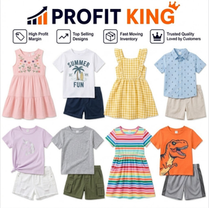 Tenue d'été 2 pièces en gaze texturée à bulles sans manches pour enfants, idéale pour le quotidien, pour garçons et filles, envoi aléatoire de la commande mixte - Product Image 1