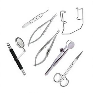 Juego de 7 Instrumentos Veterinarios para Cirugía Ocular, Marca Privada, Acero Inoxidable, Manual, Profesional, Reutilizable, Oftalmología - Product Image 1