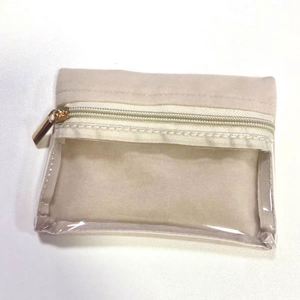 Bolsa de Viaje Transparente con Cierre de Cremallera, Tacto Suave y Aterciopelado, Ligera, para Organizar Cosméticos, Bolsa para Lápiz Labial - Product Image 4