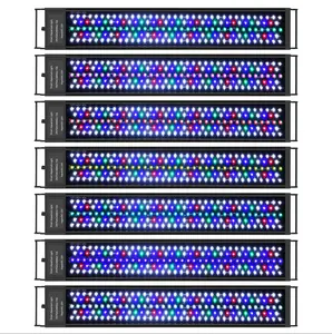 빌드 타이머 자동 오프 확장 12-17 인치 7 색 일출 일몰 전체 스펙트럼 빛 LED 수족관 빛