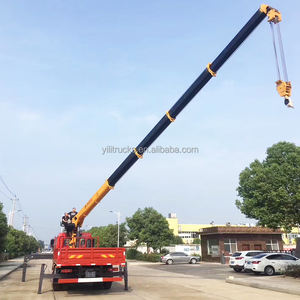 HOWO 6x4 8T 10T משאית רכוב מנוף עם משליך תיבת 10T טלסקופי ום מנוף ישר מנוף משאית מוצרים לבנים עץ משאית - Product Image 4