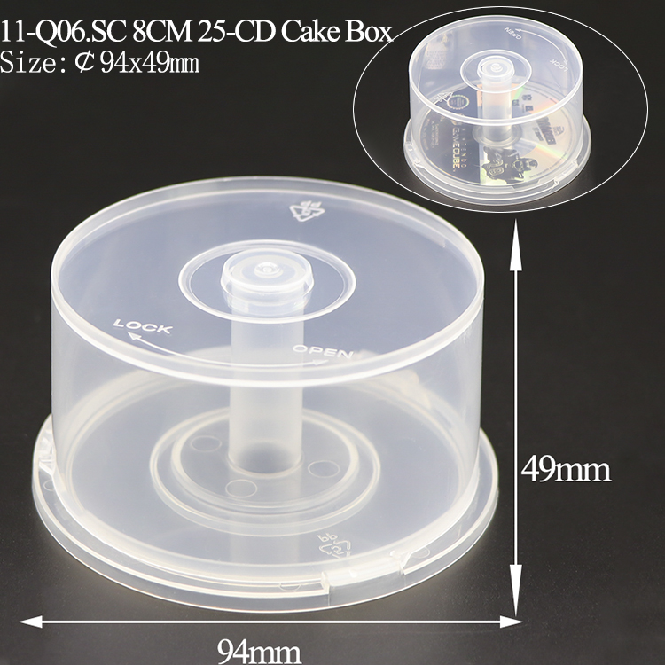 Q06&nbsp;:&nbsp;boîte à gâteaux de 8 cm pour 25 CD