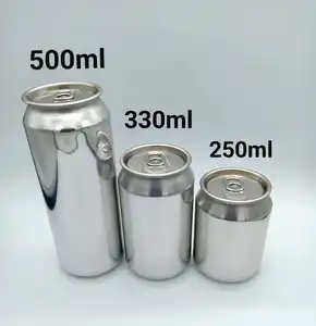 Superbe boîte en aluminium vide, gelée, jus de fruits, de bière, canette pour boisson