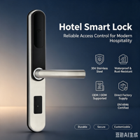 Cerradura Inteligente para Hotel con Tarjeta RFID, Cerradura para Puerta de Acero/Latón/Madera/Acero Inoxidable