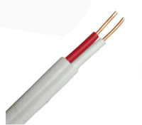 Kabel Bangunan 600V 8/3 10/2 10/3 12/2 12/3 14/2, Konduktor Bulat Pipih Berlapis Nilon, Isolasi PVC