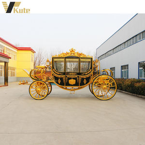Chariot de mariage royal Victoria populaire / Chariot de luxe royal pour extérieur / Chariot de mariage tiré par des chevaux - Product Image 6