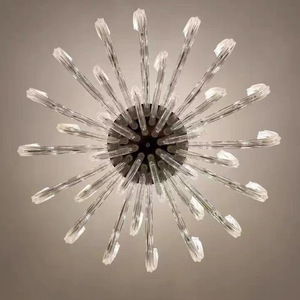 Candelabro de cristal de lujo moderno, luz de tubo de vidrio dúplex Simple grande, hogar, Hotel, sala de Estar, comedor, espacio de comedor de lujo - Product Image 4