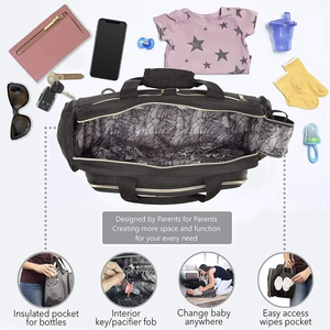 Sac à dos de <span class=keywords><strong>voyage</strong></span> pliable <span class=keywords><strong>pour</strong></span> bébé personnalisé, imperméable, portable, sac à langer <span class=keywords><strong>pour</strong></span> maman et bébé avec filet, <span class=keywords><strong>lit</strong></span> de bébé, berceau - Product Image 5