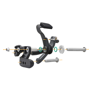 Kit de commande avant étendu avec repose-pieds Defiance pour Harley Softail <span class=keywords><strong>M8</strong></span> Low Rider FXLR FXLRS <span class=keywords><strong>Street</strong></span> <span class=keywords><strong>Bob</strong></span> 2018-2024 Noir - Product Image 4