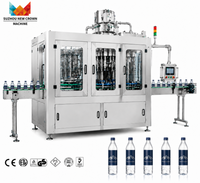 Machine de remplissage automatique d'eau minérale en bouteille PET 9000BPH, équipement d'embouteillage d'eau potable purifiée, contrôle PLC