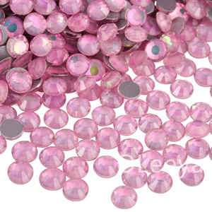 Strass à dos plat taillés en diamant, prix de gros SS3-SS50, non thermocollants, pour accessoires de nail art, pierres scintillantes - Product Image 2