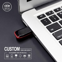 Benutzerdefiniertes Logo OEM USB-Stick 2.0 Mini Pen Drive 16GB 32GB 64GB 128GB Großhandel Plastik-Speicherstick Pendrive