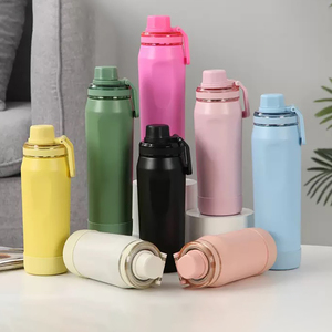 Wholesale Custom Logo 350ml 750ml Reusable Double Wall Stainless Steel Vacuum Insulated Outdoor Travel Water Bottle With Handle - Product Image 6