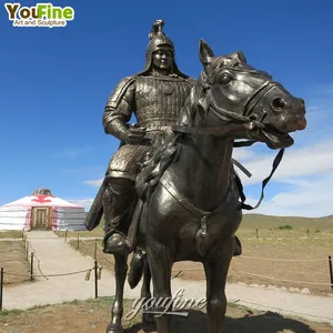 Hot Sale High Quality Custom Garden Large Bronze Statue Horse Mongolian