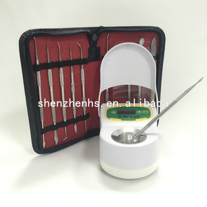 Paslanmaz çelik diş balmumu oyma araçları balmumu oymacı oyma 10 adet Set cerrahi diş heykel bıçak enstrüman kiti ile kılıf - Product Image 4